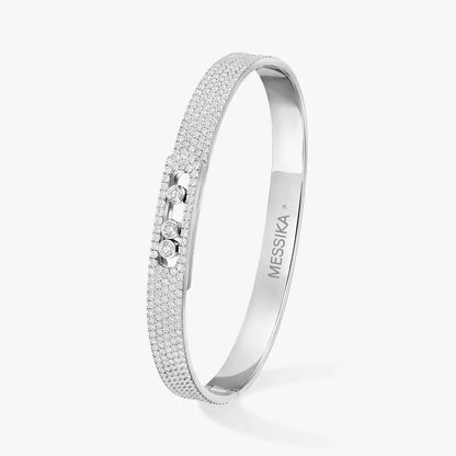 [AURORA]Move Noa Full Pavé Diamond Bangle Bracelet