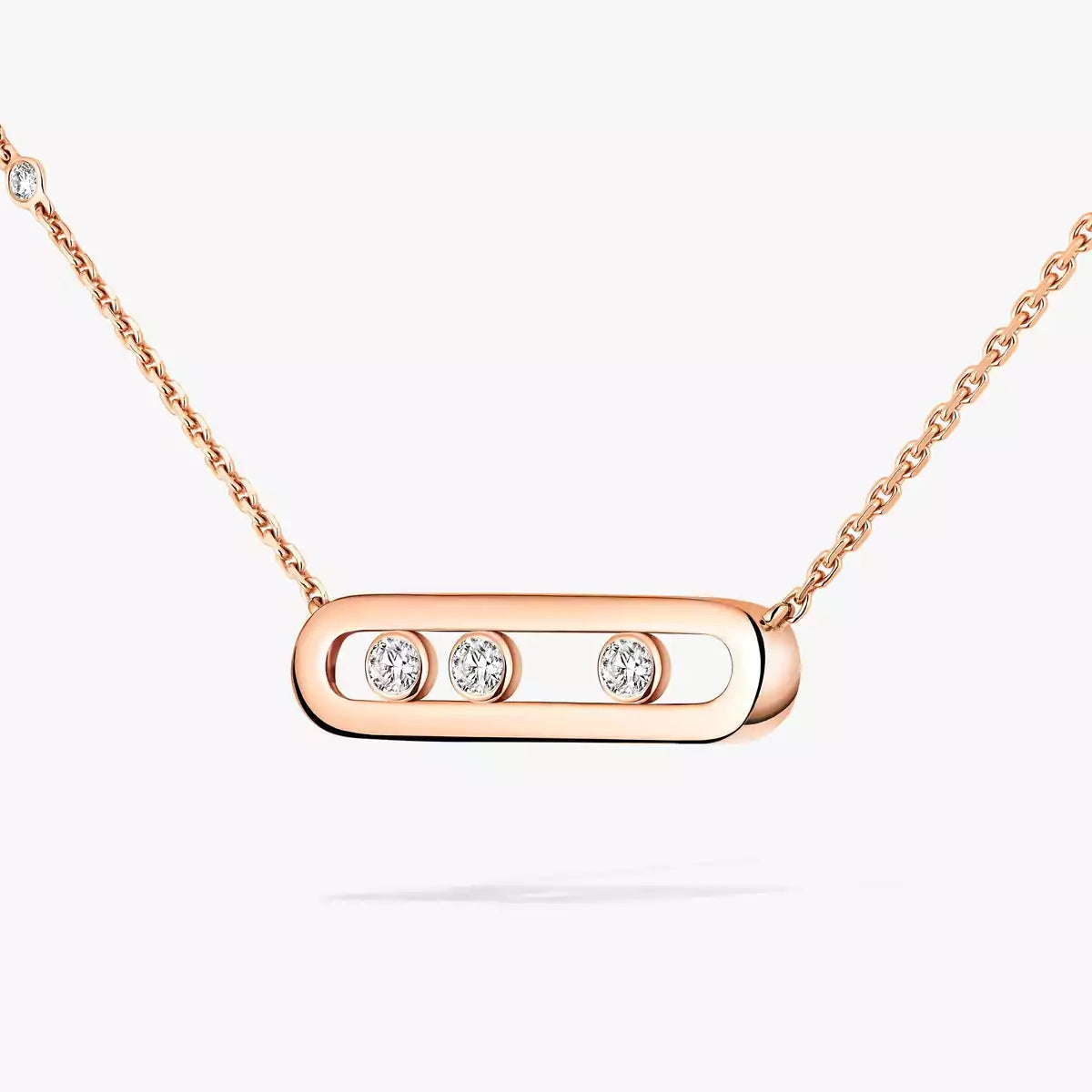 [AURORA] Baby Move Gold Diamond Necklace