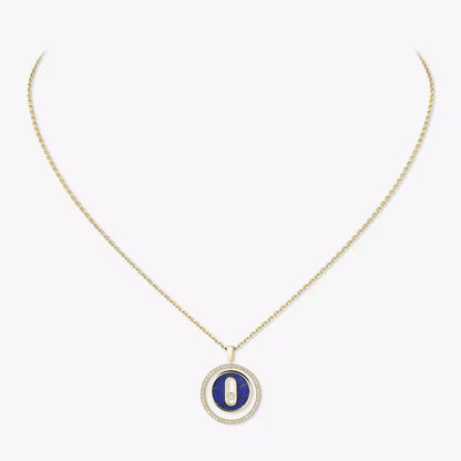 [AURORA]Lucky Move Diamond Necklace in Rose Gold and White Mother-of-Pearl