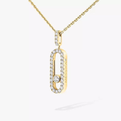 [AURORA]Move Uno Diamond Necklace in Rose Gold