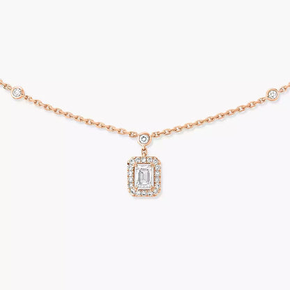 [AURORA]My Twin Diamond Necklace in Silver