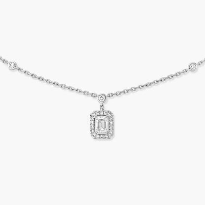 [AURORA]My Twin Diamond Necklace in Silver