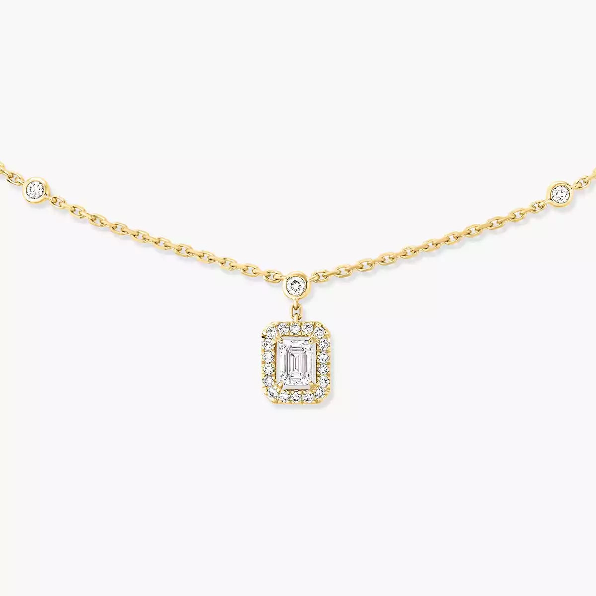 [AURORA]My Twin Diamond Necklace in Silver