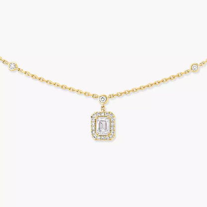 [AURORA]My Twin Diamond Necklace in Silver