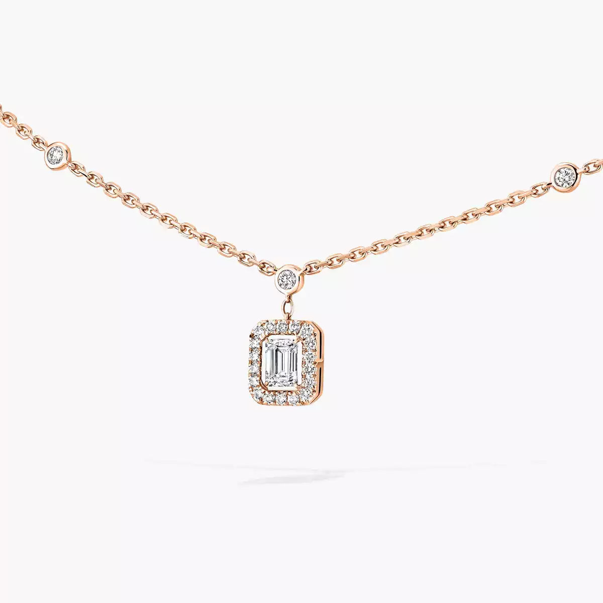 [AURORA]My Twin Diamond Necklace in Silver