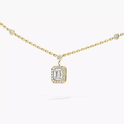 [AURORA]My Twin Diamond Necklace in Silver