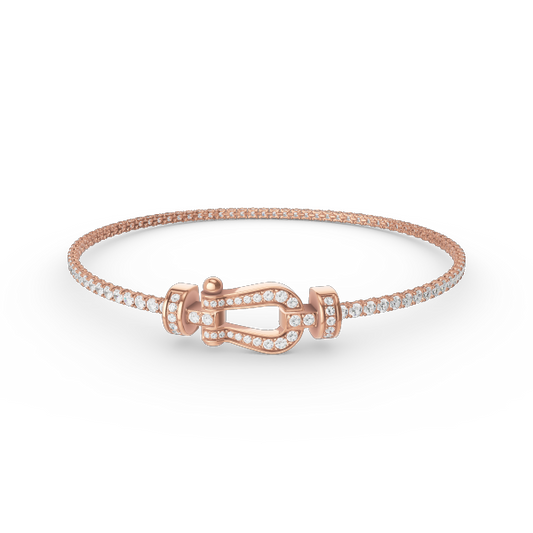[Aurora]FORCE  HORSESHOE  DIAMOND TENNIS BRACELET