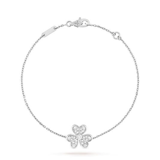 [basloveJW]FRIVOLE SILBERNES BLUMEN-DIAMANTARMBAND 