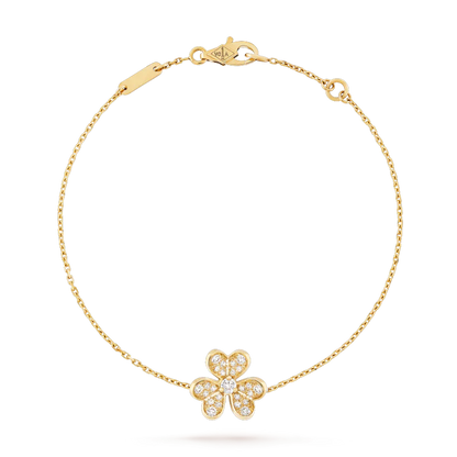 [Aurora]FRIVOLE GOLD FLOWER DIAMOND BRACELET