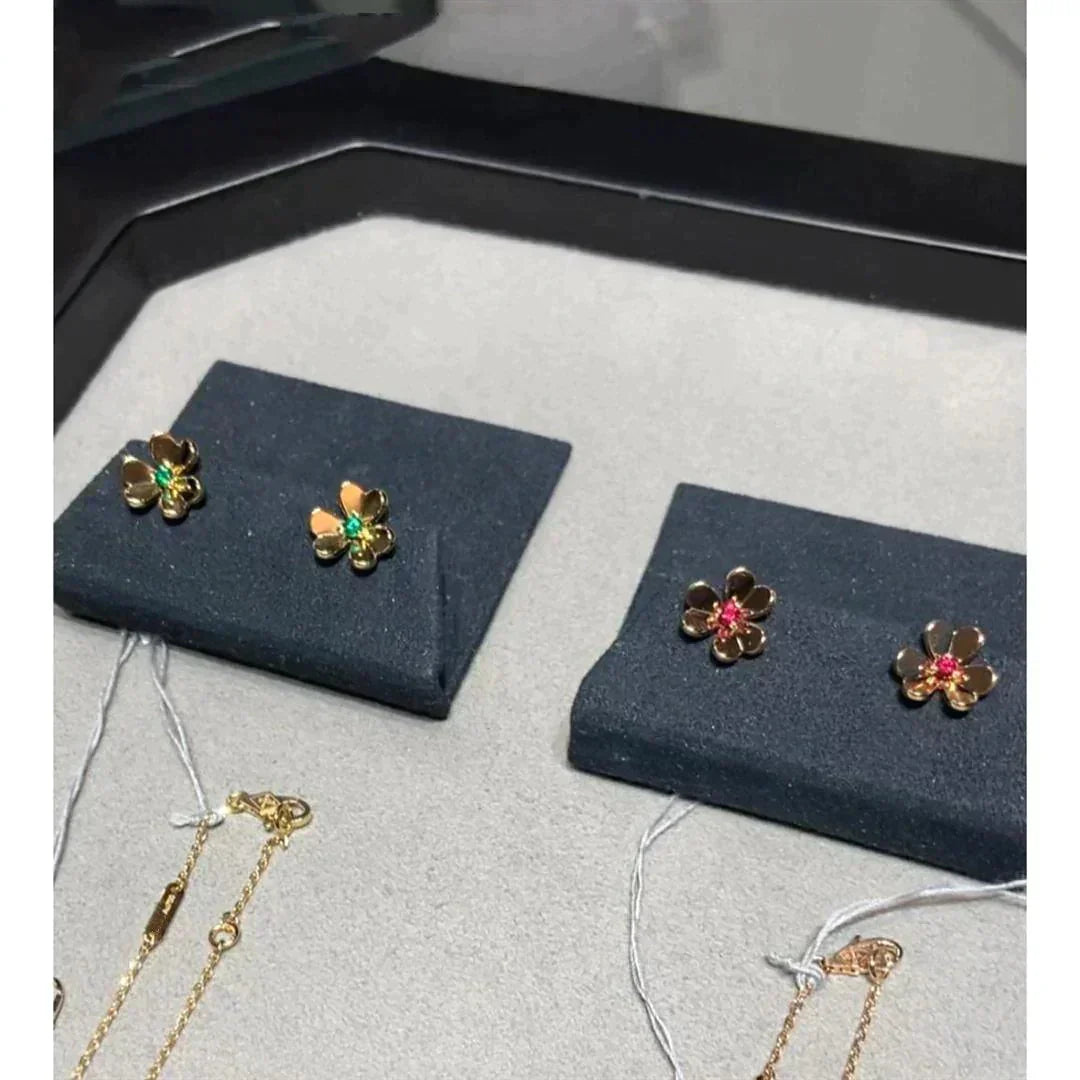 [Aurora]FRIVOLE  FLOWER PINK EARRINGS