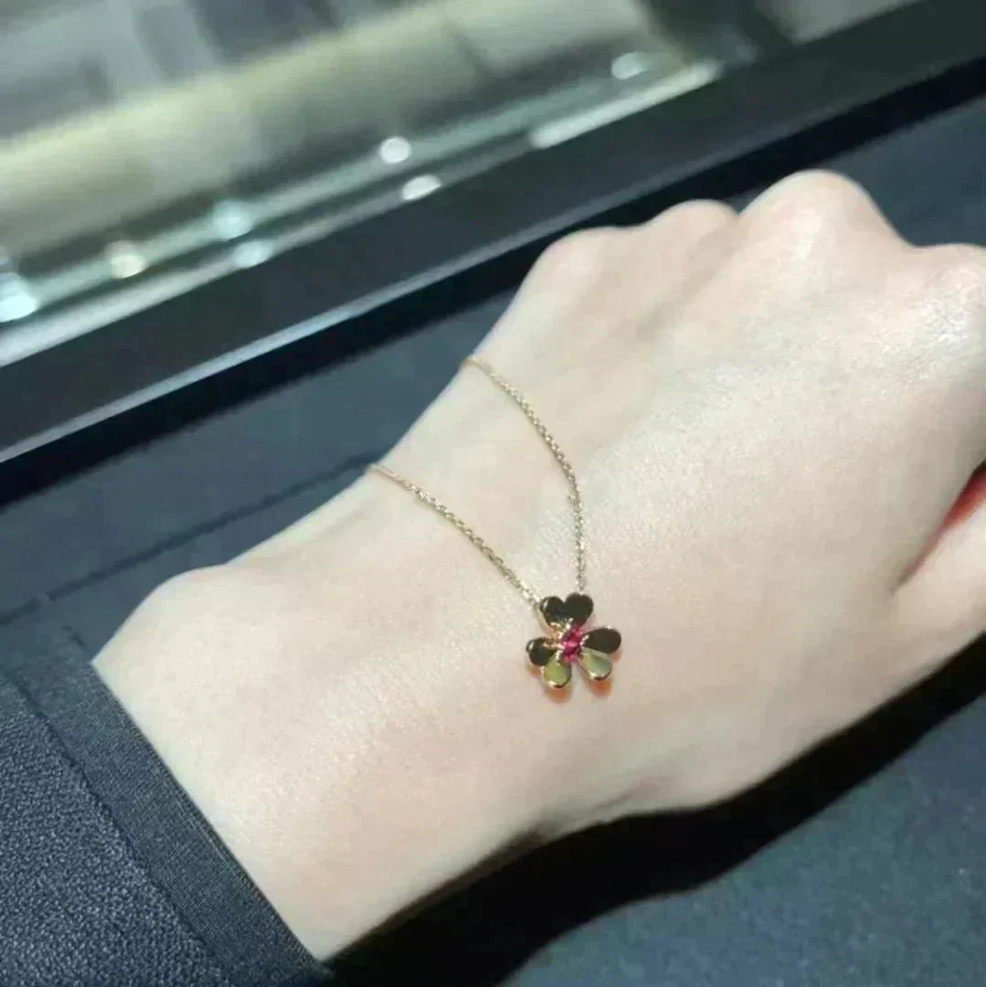 [Aurora]FRIVOLE GOLD FLOWER NECKLACE