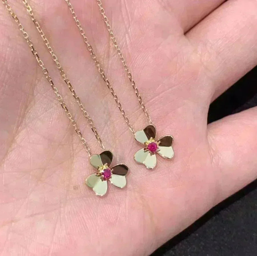 [Aurora]FRIVOLE GOLD FLOWER NECKLACE
