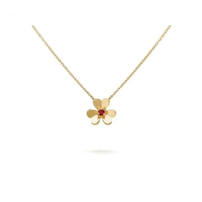 [Aurora]FRIVOLE GOLD FLOWER NECKLACE