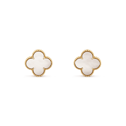 [Aurora]CLOVER MINI GOLD EARRINGS