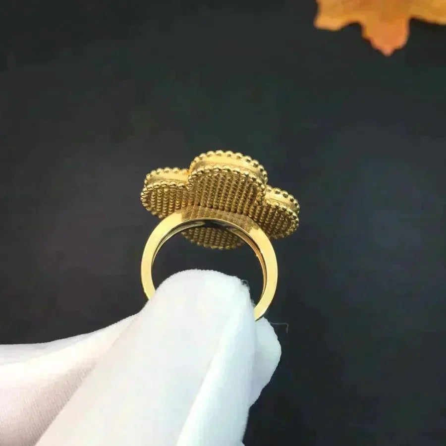 [Aurora]CLOVER MALACHITE RING