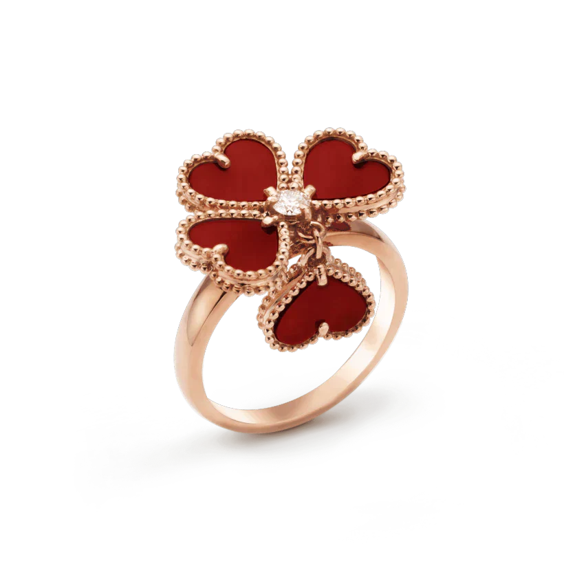 [Aurora]SWEET CLOVER CARNELIAN RING