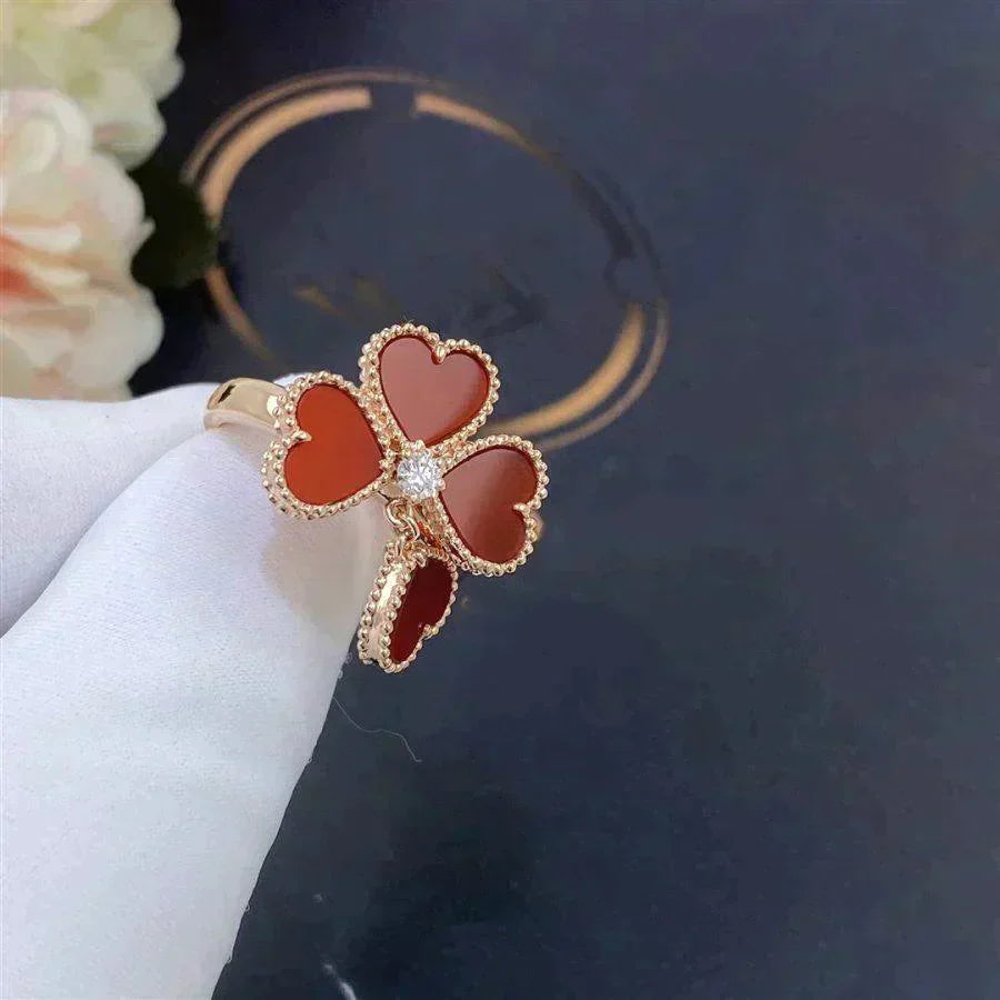 [Aurora]SWEET CLOVER CARNELIAN RING