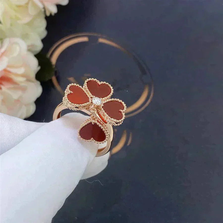 [Aurora]SWEET CLOVER CARNELIAN RING