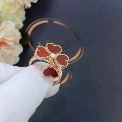 [Aurora]SWEET CLOVER CARNELIAN RING