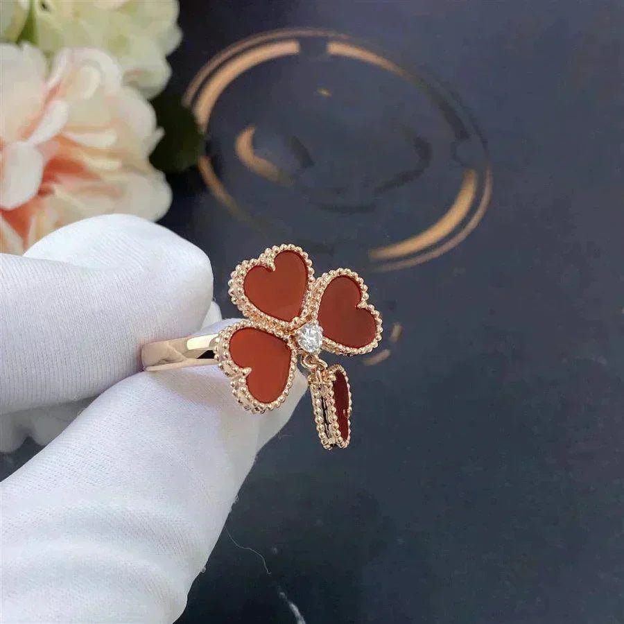 [Aurora]SWEET CLOVER CARNELIAN RING