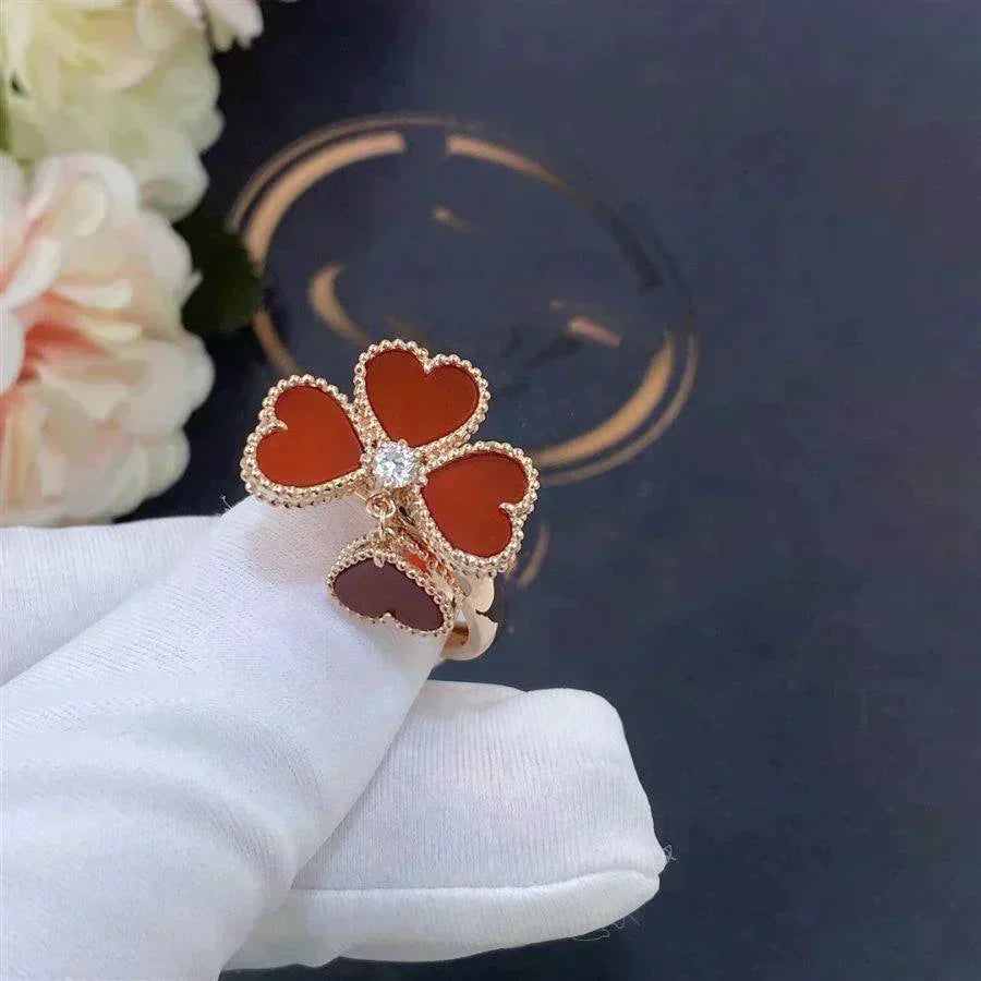 [Aurora]SWEET CLOVER CARNELIAN RING