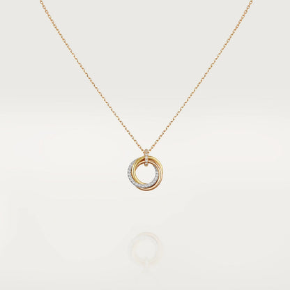 [AURORA]TRINITY HALSKETTE SILBER GOLD ROTGOLD DIAMANTEN 