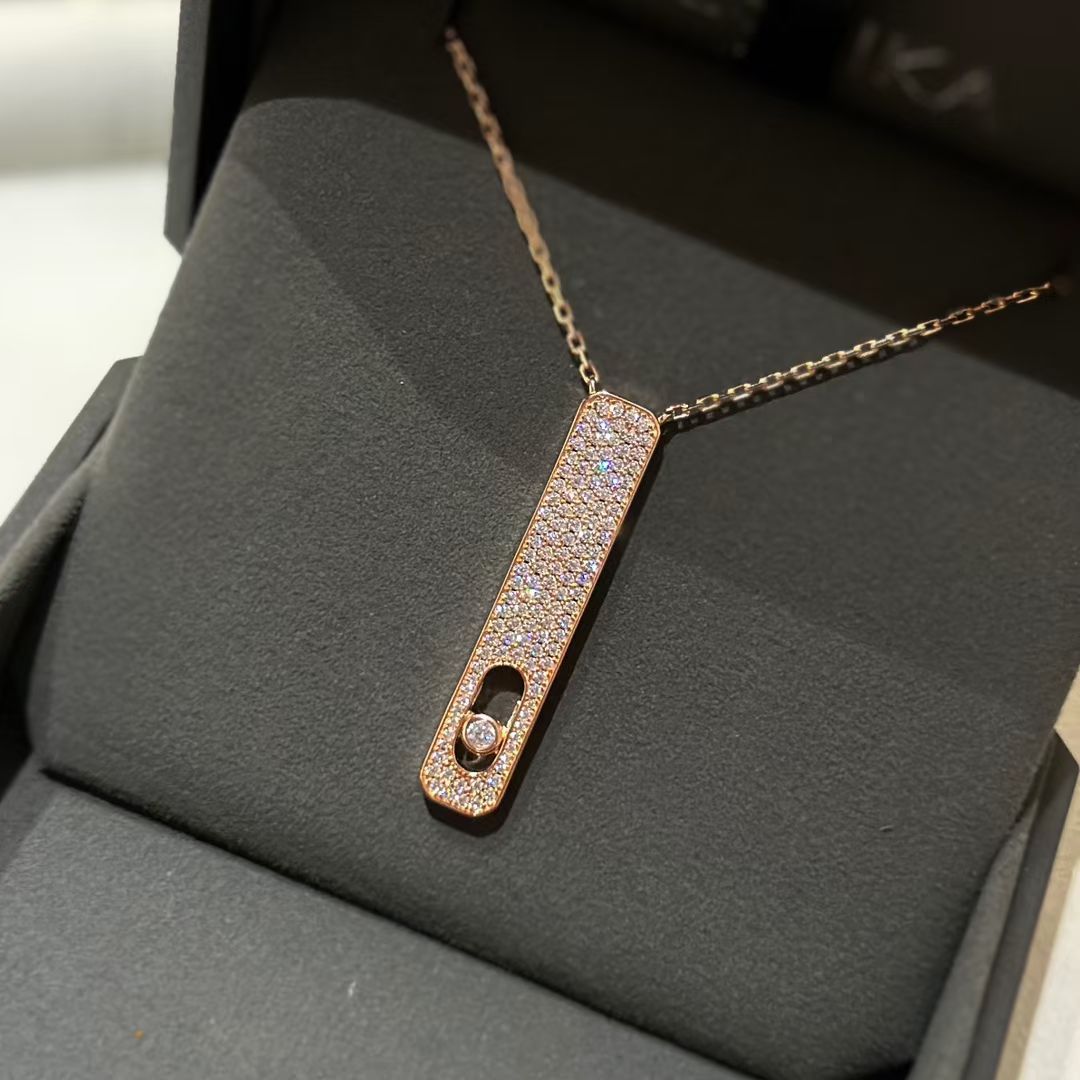 [AURORA]MY FIRST DIAMOND PAVED NECKLACE