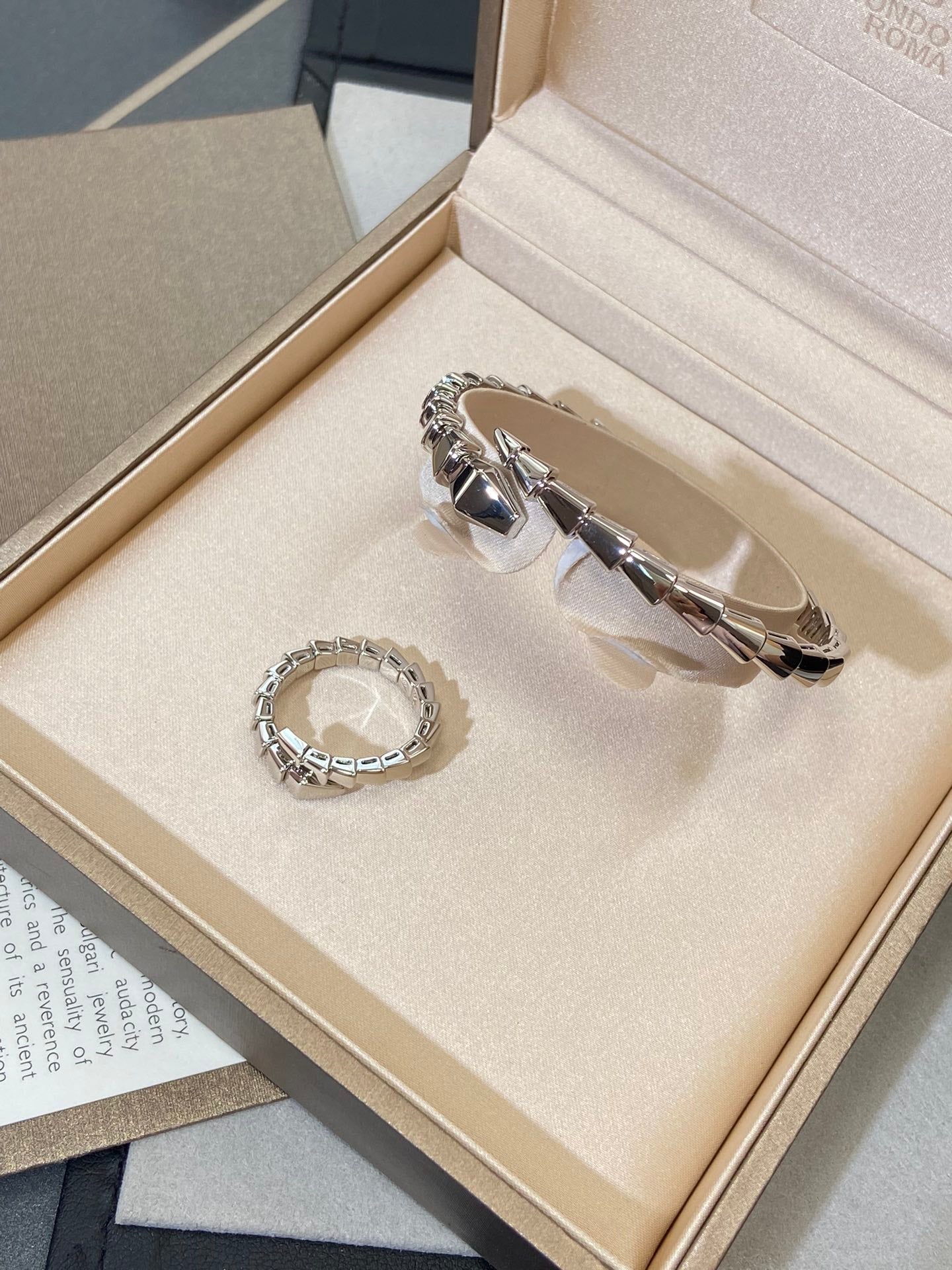 [Aurora]SERPENTI VIPER SILVER BRACELET