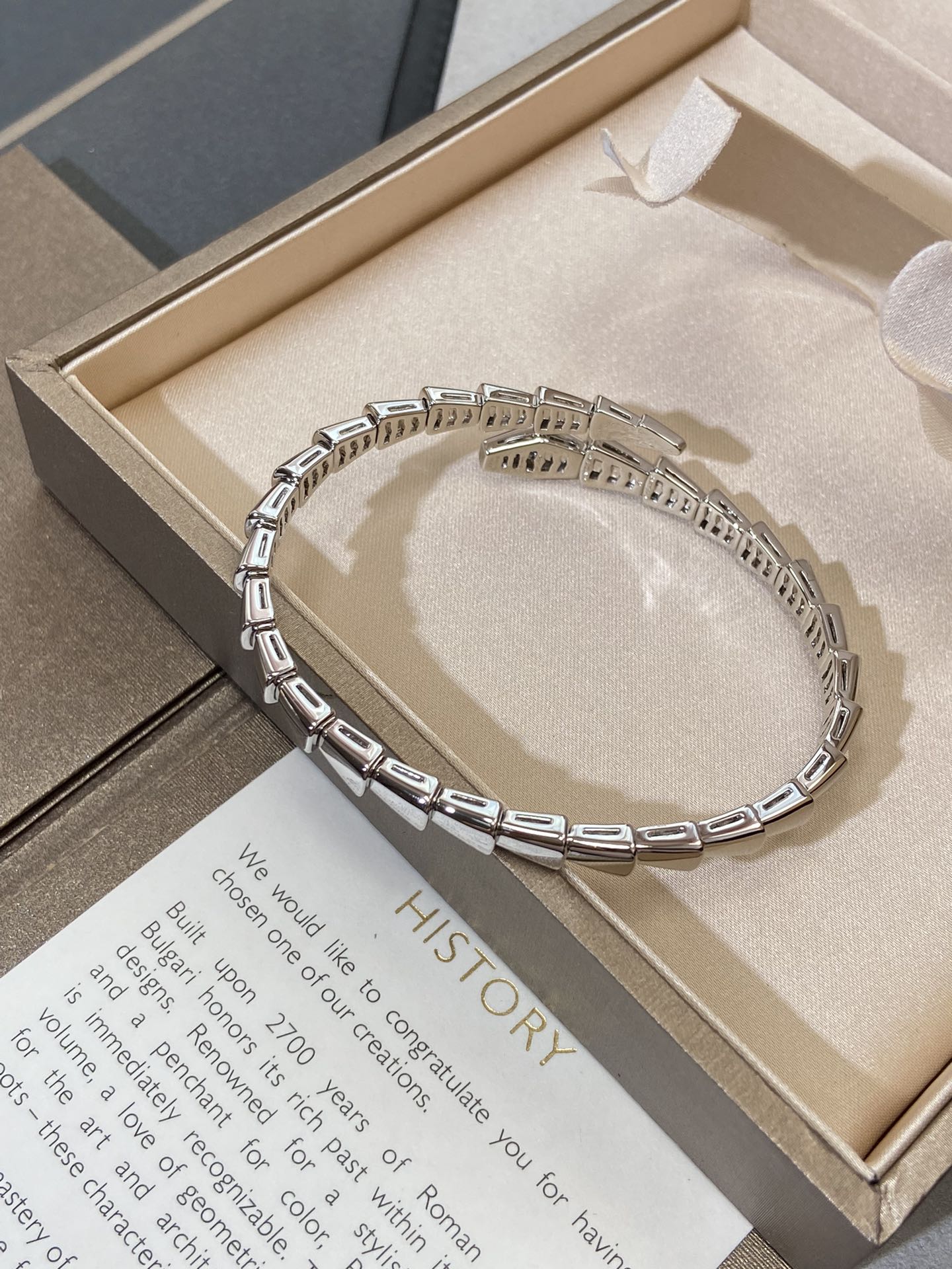 [Aurora]SERPENTI VIPER SILVER BRACELET