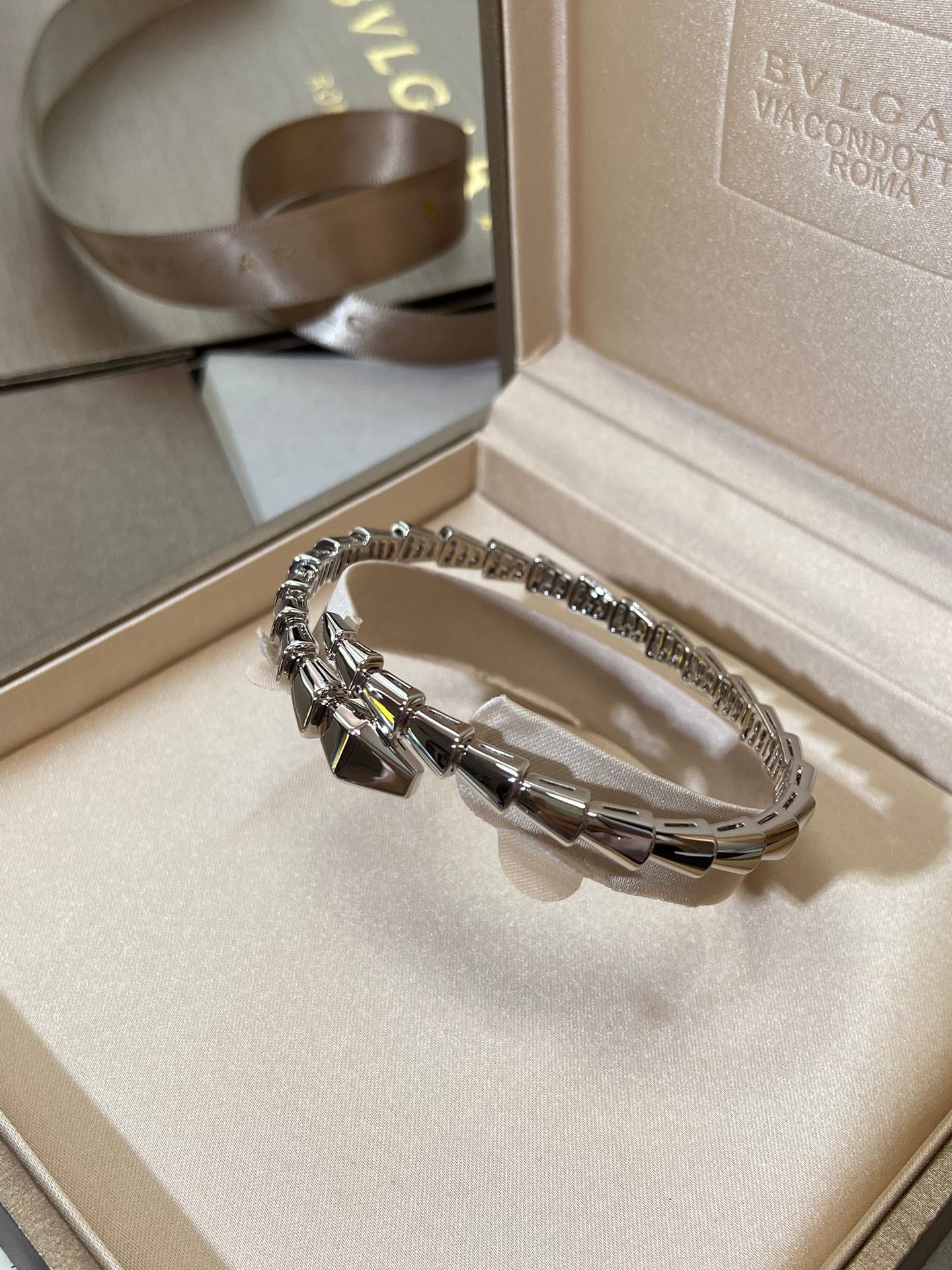 [Aurora]SERPENTI VIPER SILVER BRACELET