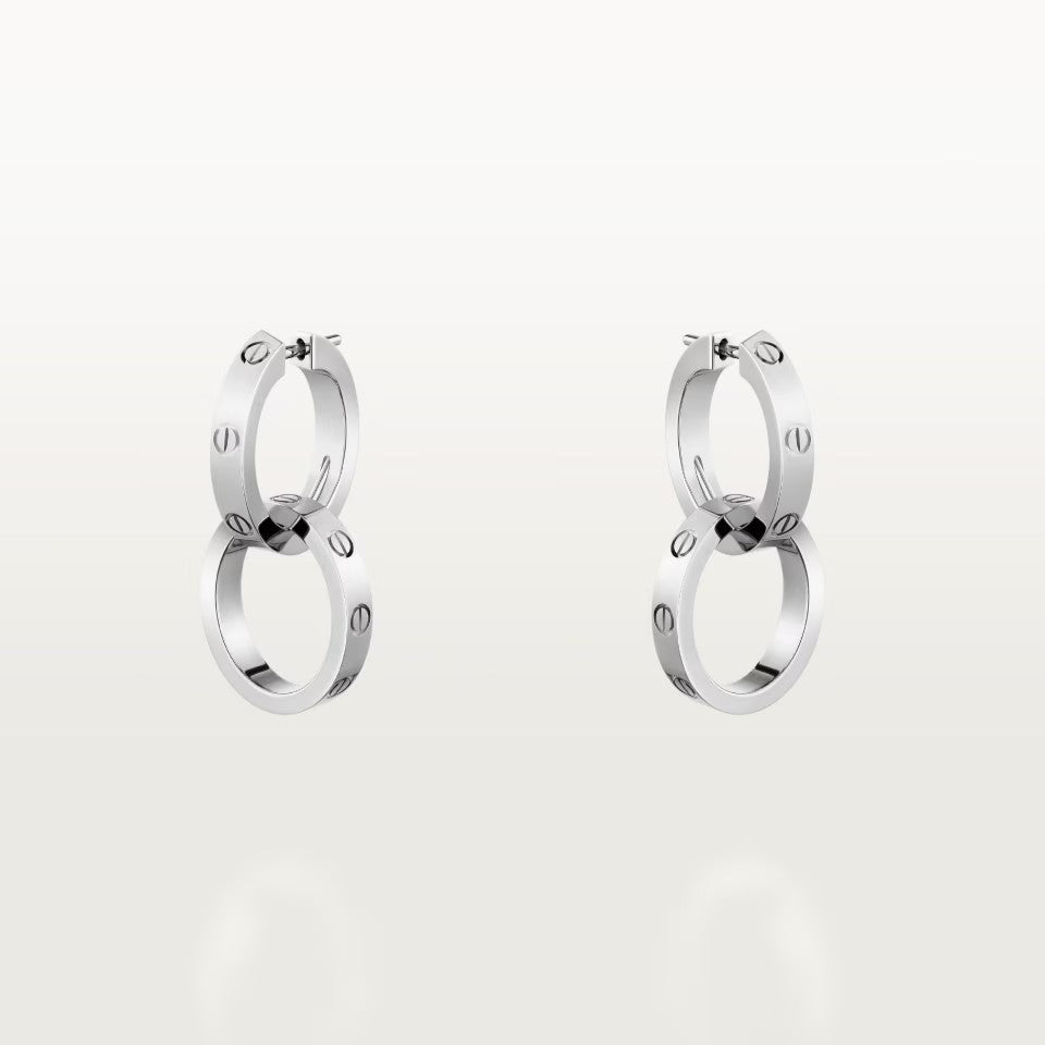 [AURORA]LOVE 3.3MM DANGLE EARRINGS