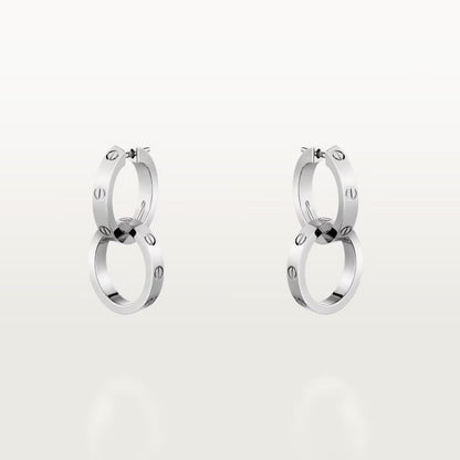 [AURORA]LOVE 3.3MM DANGLE EARRINGS