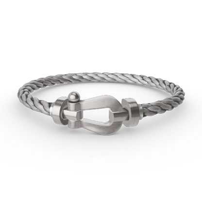 [AURORA]FORCE GROSSES HUFEISENARMBAND OHNE DIAMANT SILBER