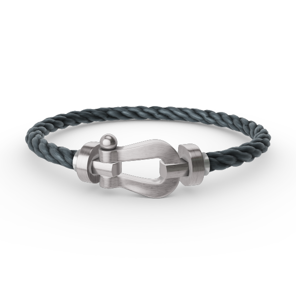 [AURORA]FORCE GROSSES HUFEISENARMBAND OHNE DIAMANT SILBER