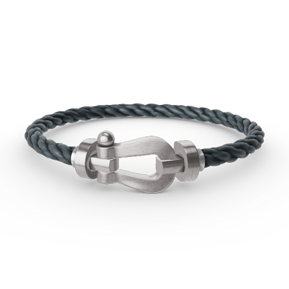 [AURORA]FORCE GROSSES HUFEISENARMBAND OHNE DIAMANT SILBER