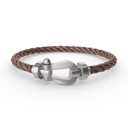 [AURORA]FORCE GROSSES HUFEISENARMBAND OHNE DIAMANT SILBER