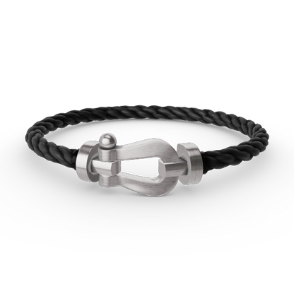 [AURORA]FORCE GROSSES HUFEISENARMBAND OHNE DIAMANT SILBER