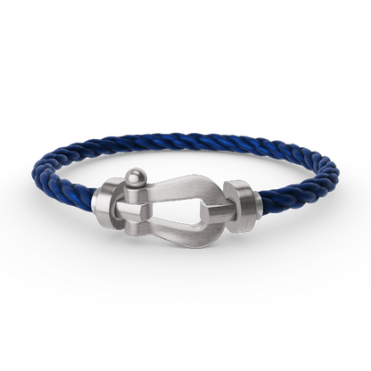 [AURORA]FORCE GROSSES HUFEISENARMBAND OHNE DIAMANT SILBER