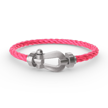 [AURORA]FORCE GROSSES HUFEISENARMBAND OHNE DIAMANT SILBER