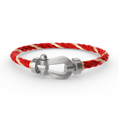 [AURORA]FORCE GROSSES HUFEISENARMBAND OHNE DIAMANT SILBER