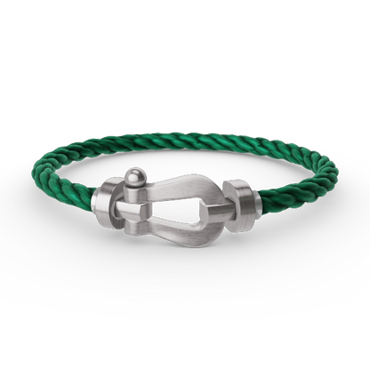 [AURORA]FORCE GROSSES HUFEISENARMBAND OHNE DIAMANT SILBER