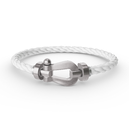 [AURORA]FORCE GROSSES HUFEISENARMBAND OHNE DIAMANT SILBER