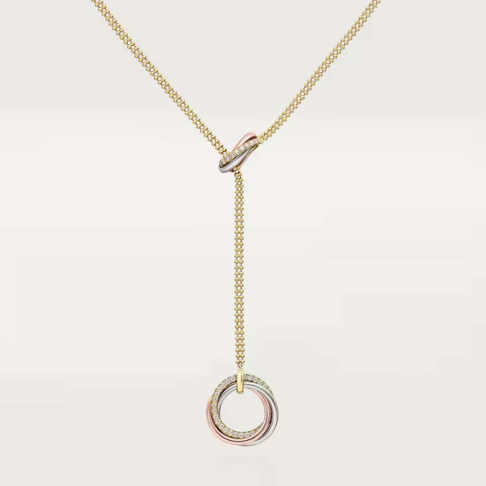 [AURORA]TRINITY DIAMONDS NECKLACE