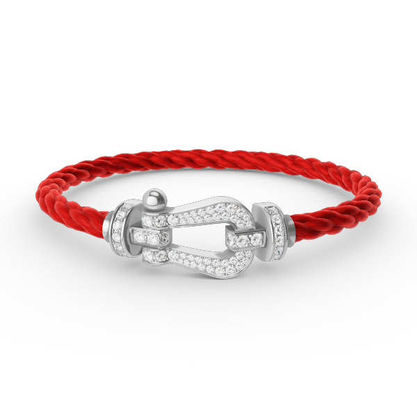 [AURORA]フォース ラージホースシュー フルダイヤモンドブレスレット シルバー