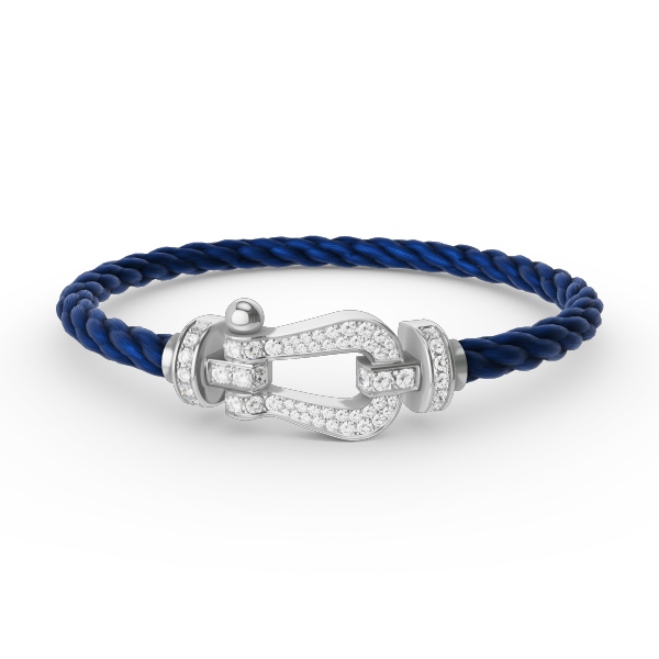 [Aurora]FORCE LARGE HORSESHOE FULL DIAMOND BRACELET SILVER