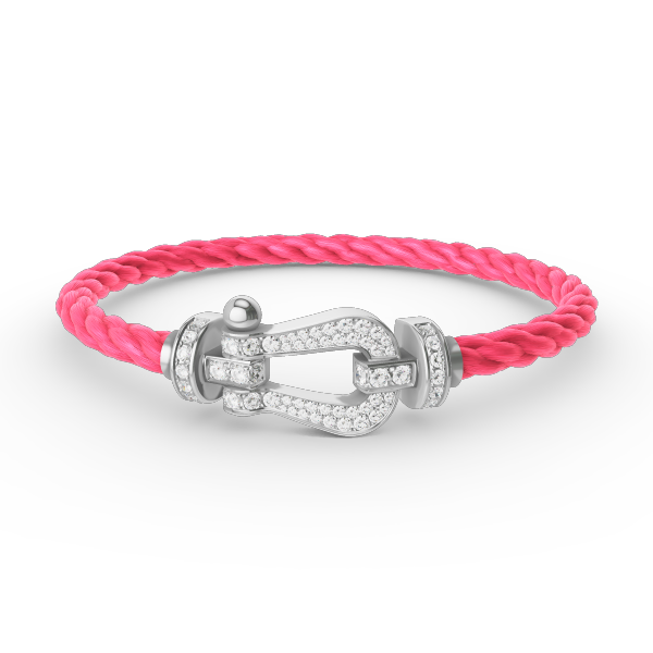 [Aurora]FORCE LARGE HORSESHOE FULL DIAMOND BRACELET SILVER