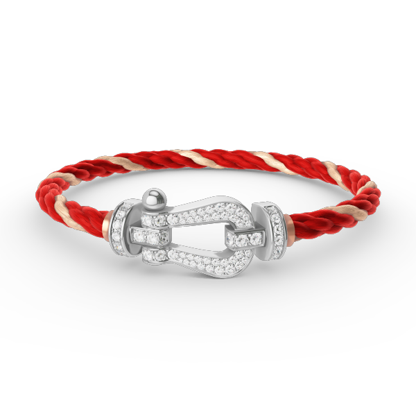 [AURORA]フォース ラージホースシュー フルダイヤモンドブレスレット シルバー