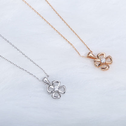 [Aurora]FIOREVER NECKLACE DIAMOND CENTER