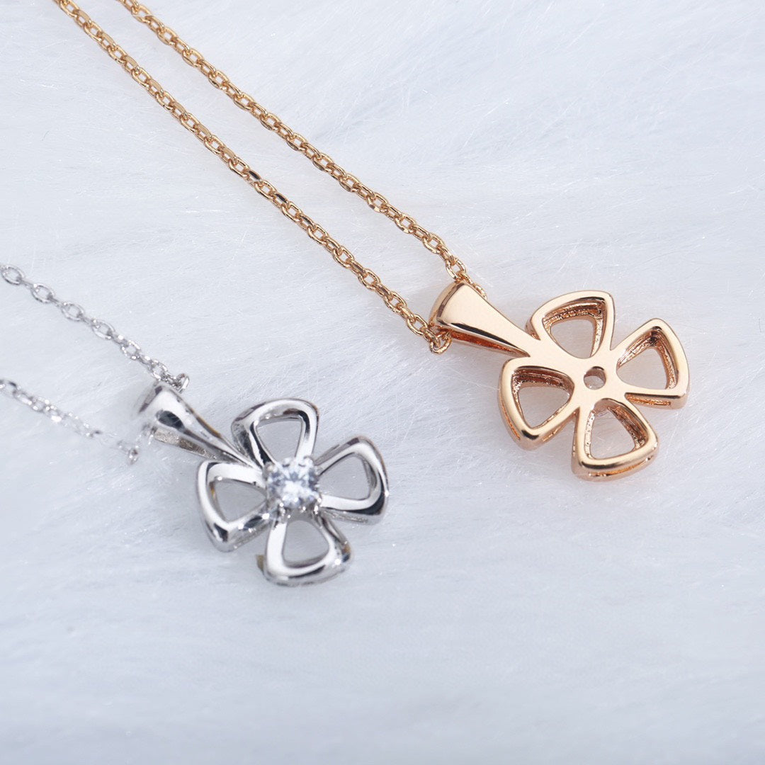[Aurora]FIOREVER NECKLACE DIAMOND CENTER