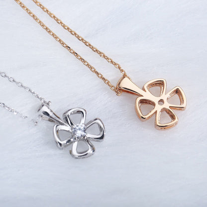[Aurora]FIOREVER NECKLACE DIAMOND CENTER